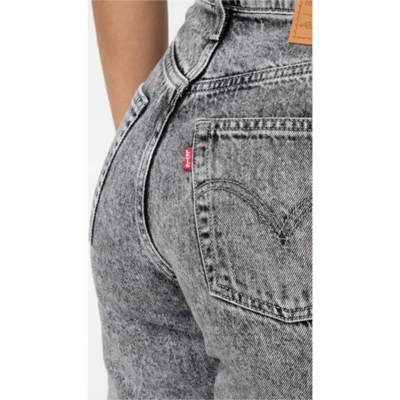 Levi's Ribcage High Rise Straight Leg Ankle Grey Wash Jeans - Picture 5 of 16